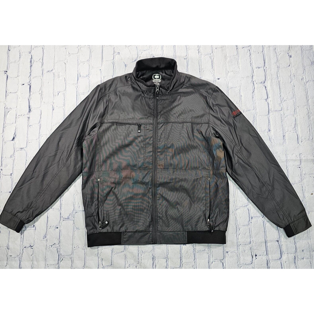 OGIO MENS SIZE XL Quarry Jacket OG505 Gray Full Zip Pockets